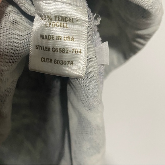 Anthropologie Cloth & Stone Dress Womens Medium Gray Blue Green Camo Casual Boho - Picture 10 of 13